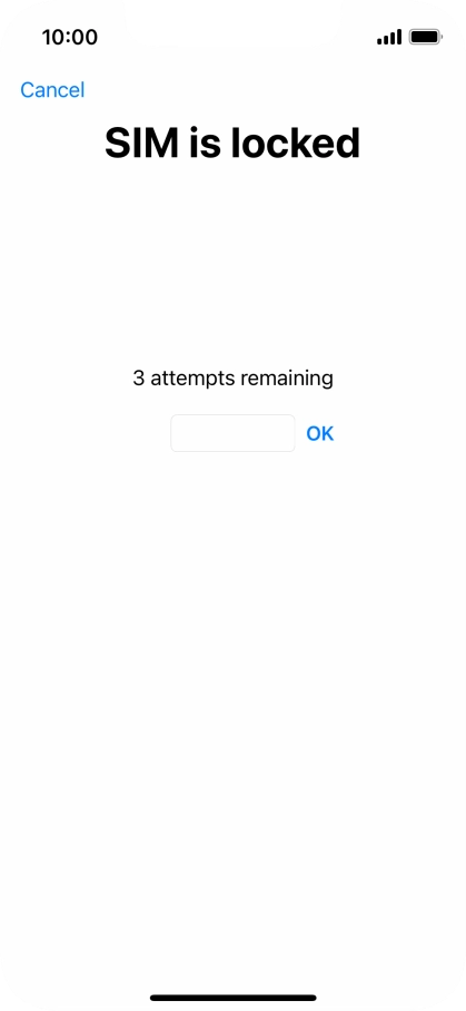If your SIM is locked, key in your PIN and press OK.