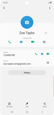 Press the call icon next to the required number.