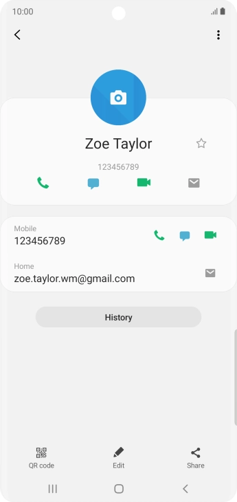 Press the call icon next to the required number.