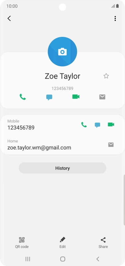 Press the call icon next to the required number.