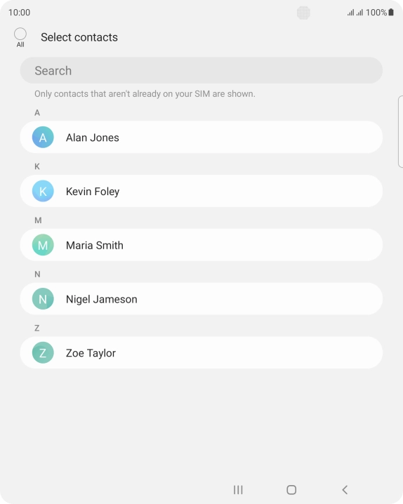 Press the field above 