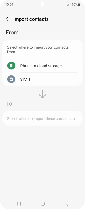 Press the name of the SIM.