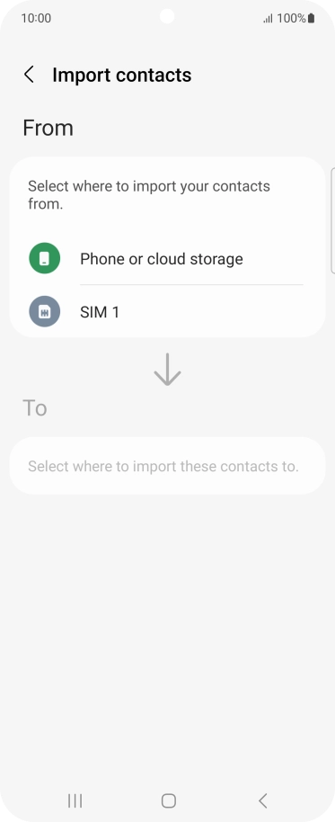 Press the name of the SIM.