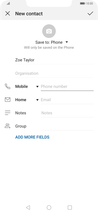 Press Phone number and key in the required phone number.