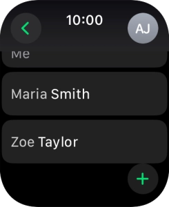 Press the required contact.