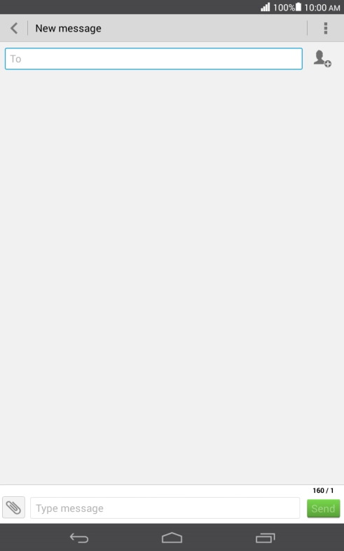 Press the search field and key in the first letters of the recipient's name.