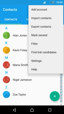 Press Import contacts.