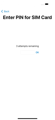 If your SIM is locked, key in your PIN and press OK.