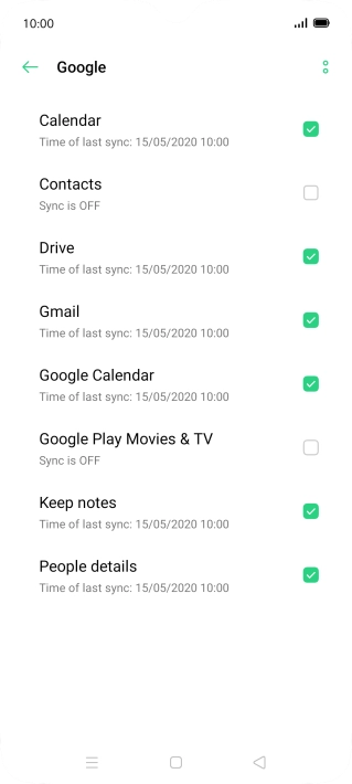 Press the field next to 