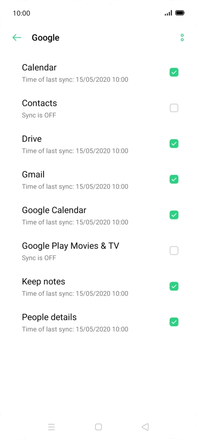 Press the field next to 