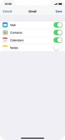 If this screen is displayed, you email account has been recognised and set up automatically. Follow the instructions on the screen to key in more information and finish setting up your phone.