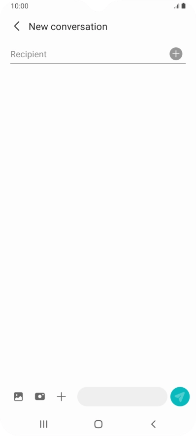 Press the search field and key in the first letters of the recipient's name.