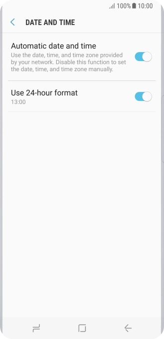 Press the Home key to return to the home screen.
