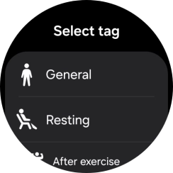 Press the required setting.
