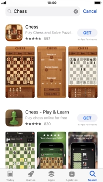 Press the required app.