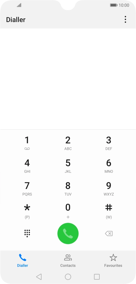 Press the menu icon.