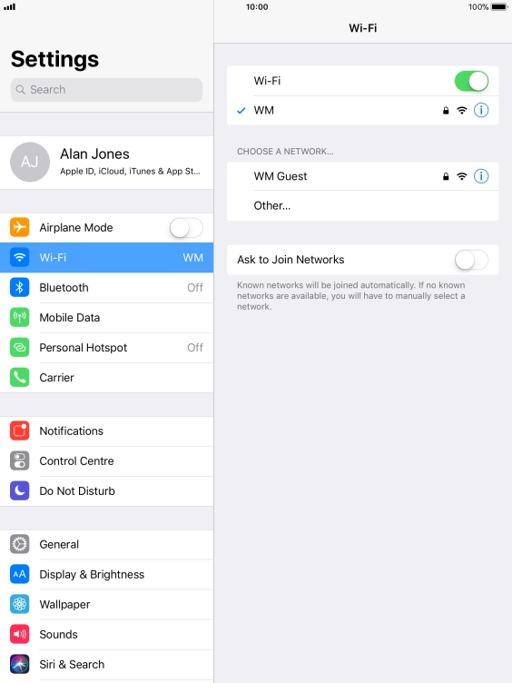 Press the Home key to return to the home screen.
