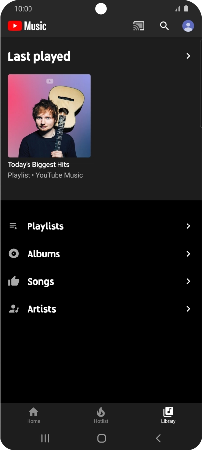 Press the required category and go to the required audio file.