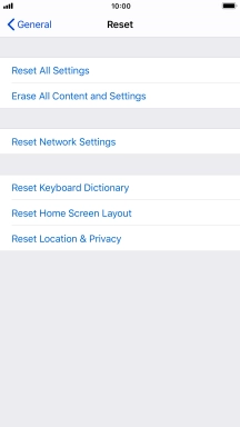 Press Reset All Settings.