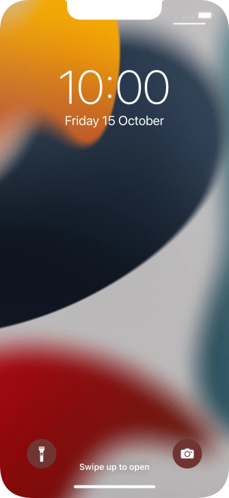 Slide your finger upwards starting from the bottom of the screen.