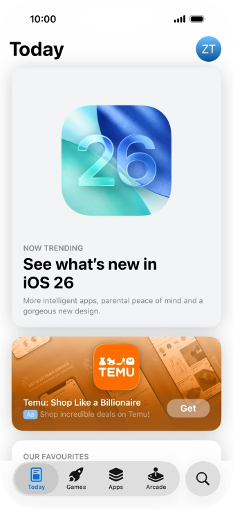 Press the search icon.