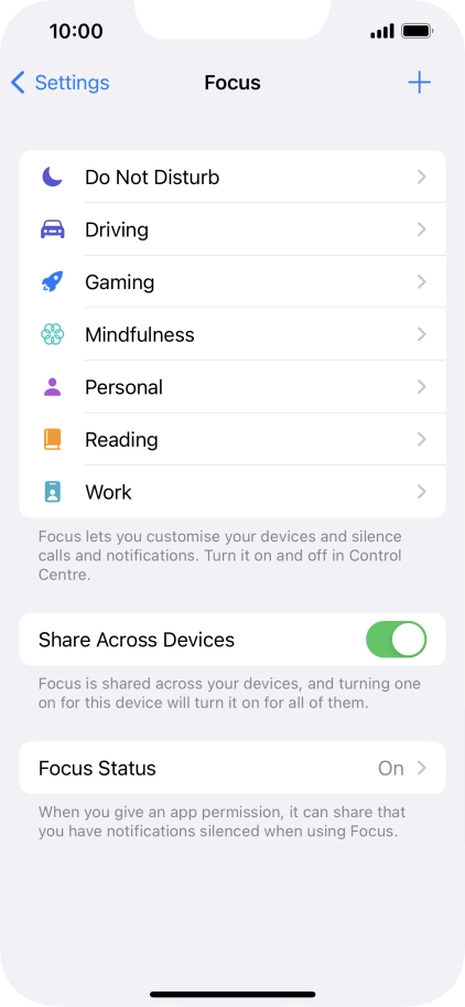 Press Do Not Disturb.