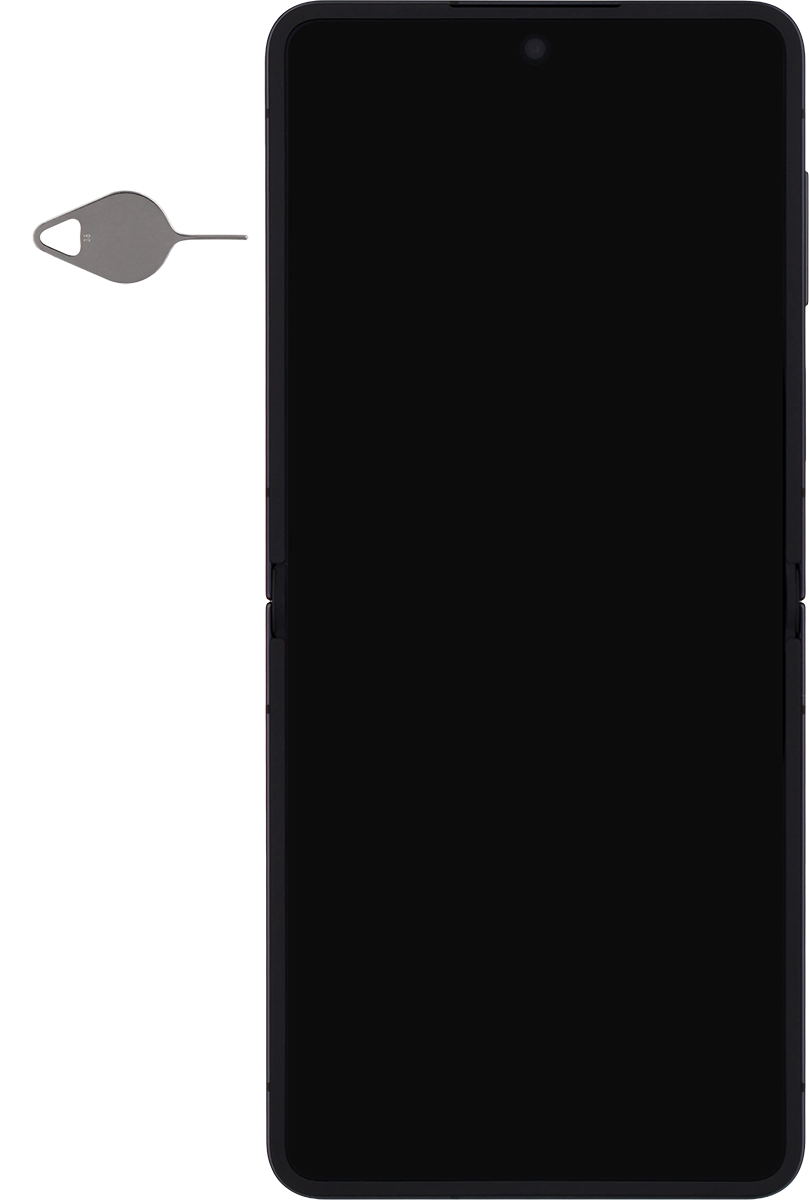 Find the opener for the SIM holder.