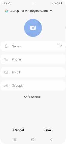 Press Name and key in the required name.