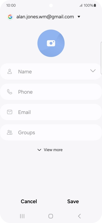 Press Name and key in the required name.