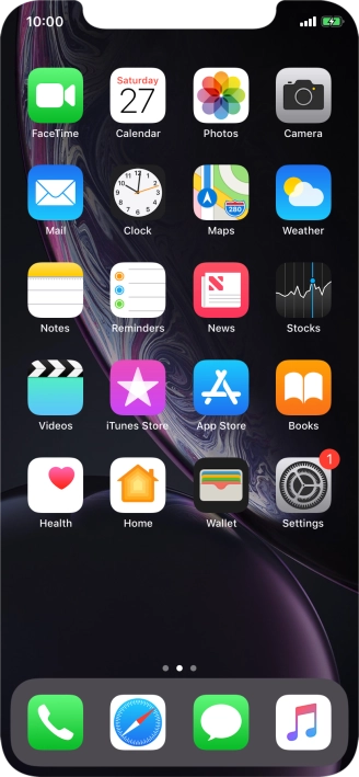 When the battery charging icon is displayed, the battery is charging.