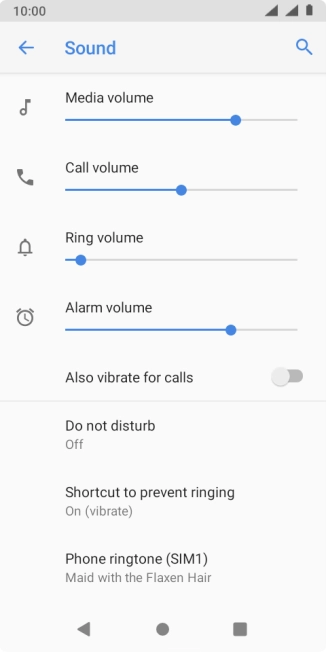 Press the Home key to return to the home screen.