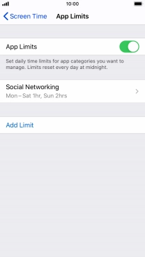 Press the required category.