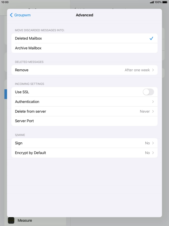 Press Authentication.