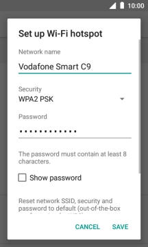 Press the drop down list below 