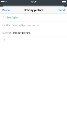 Press and hold the text input field until a pop-up menu is displayed.