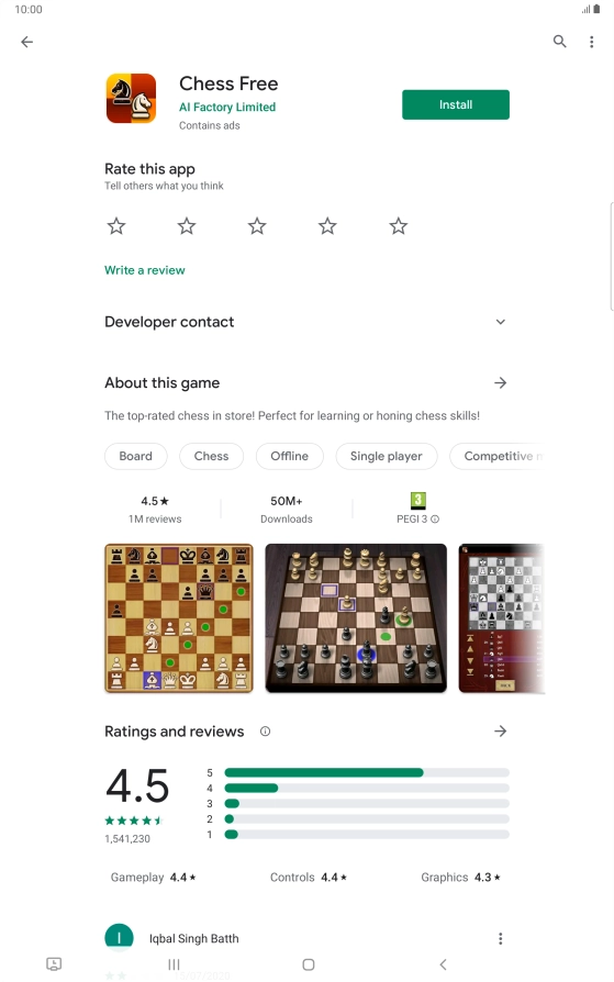 Press the Home key to return to the home screen.