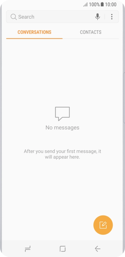 Press the menu icon.