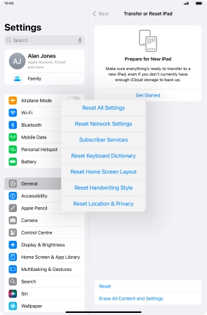Press Reset Network Settings.