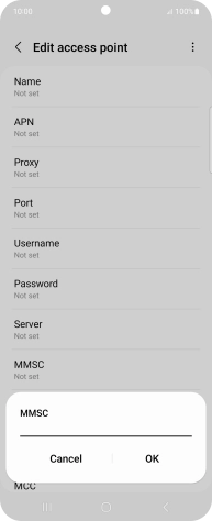 Key in http://pxt.vodafone.net.au/pxtsend and press OK.