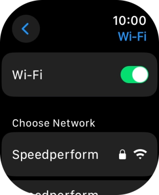 Press the required Wi-Fi network.