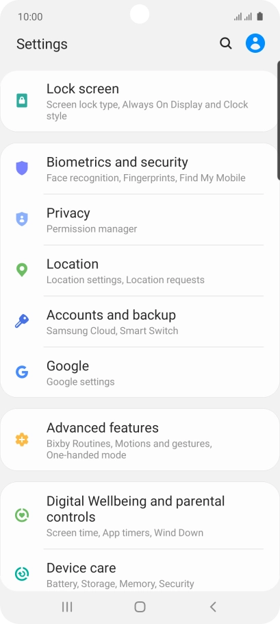 Press Accounts and backup.