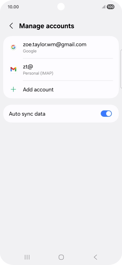 Press the Home key to return to the home screen.