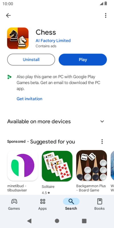 Press the Home key to return to the home screen.