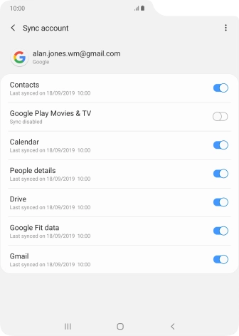 Press the Home key to return to the home screen.