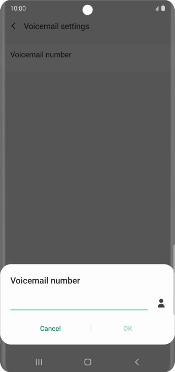 Key in +61414121121 and press OK.