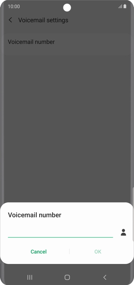 Key in +61414121121 and press OK.