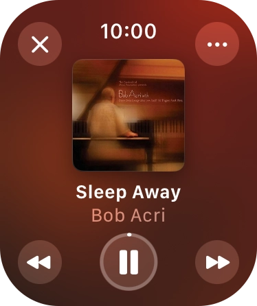 Turn the Digital Crown to select the required volume.