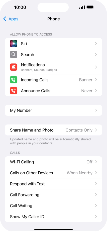 Press Wi-Fi Calling.
