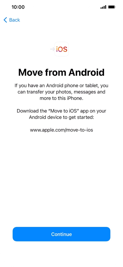 To transfer content to your phone, you need to install the app 