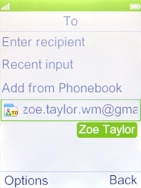 Press the Right selection key.